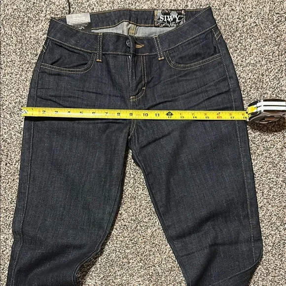 Siwy Women's High Rise Dark Denim Jeans - Picture 7 of 8